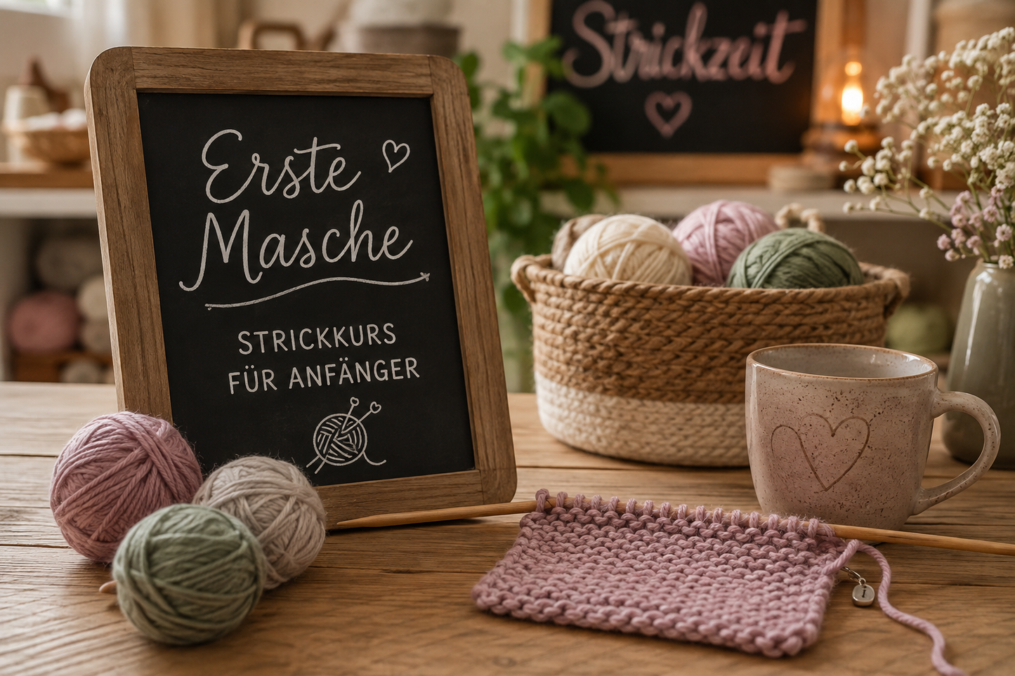 Erste Masche – Strickkurs für Anfänger