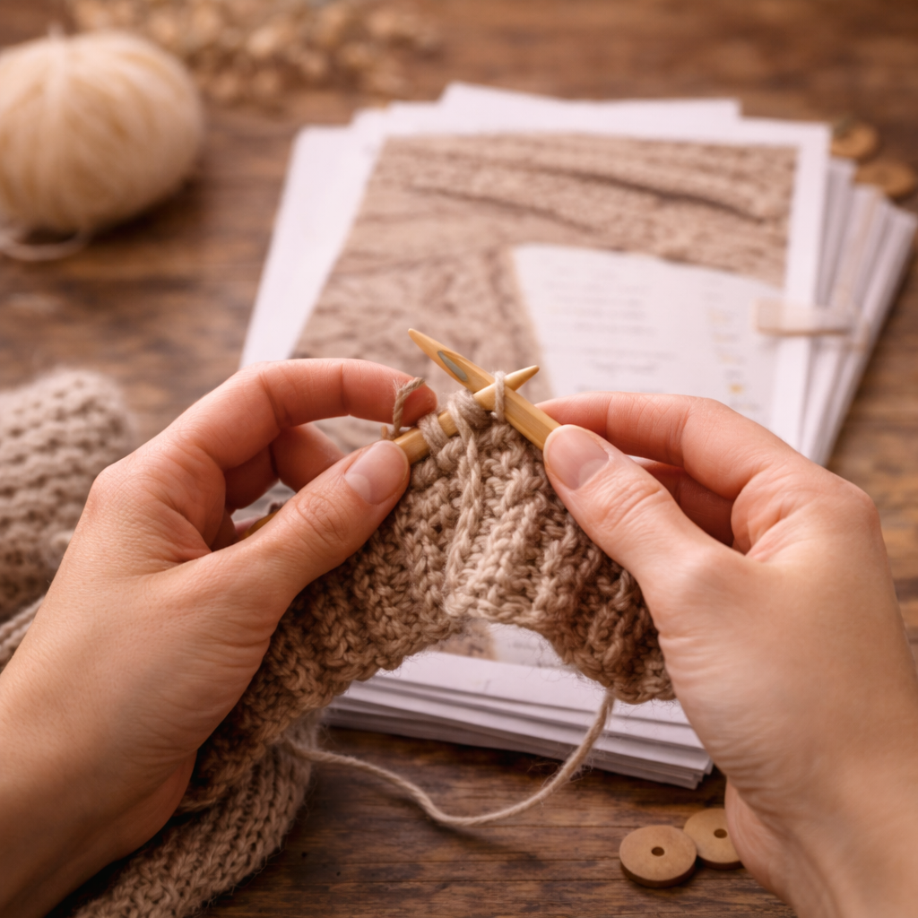 Strickanleitungen und Strickpakete