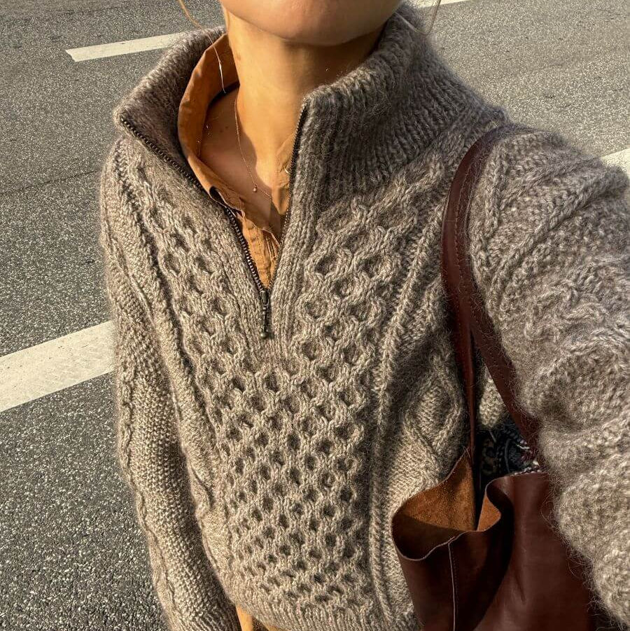 Dagmar Zipper Sweater – Petite Knit - gedruckte Anleitung