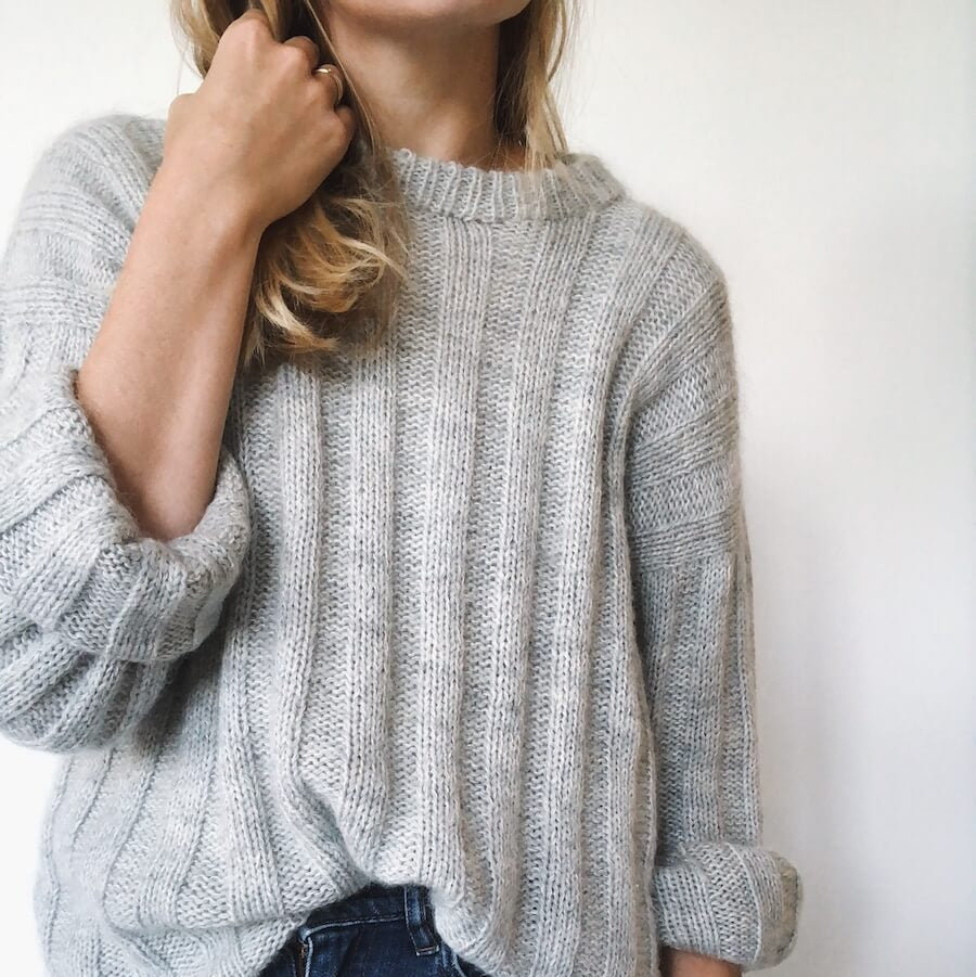 Längsstreifen Pullover – Petite Knit - gedruckte Anleitung