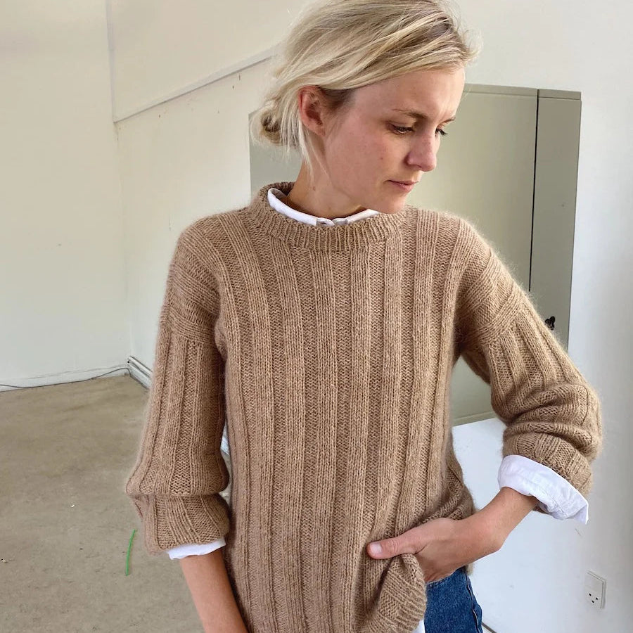Längsstreifen Pullover – Petite Knit - gedruckte Anleitung
