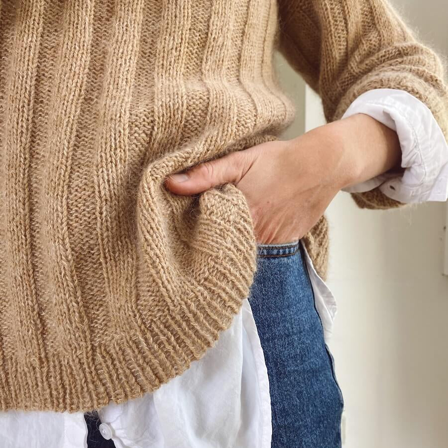 Längsstreifen Pullover – Petite Knit - gedruckte Anleitung